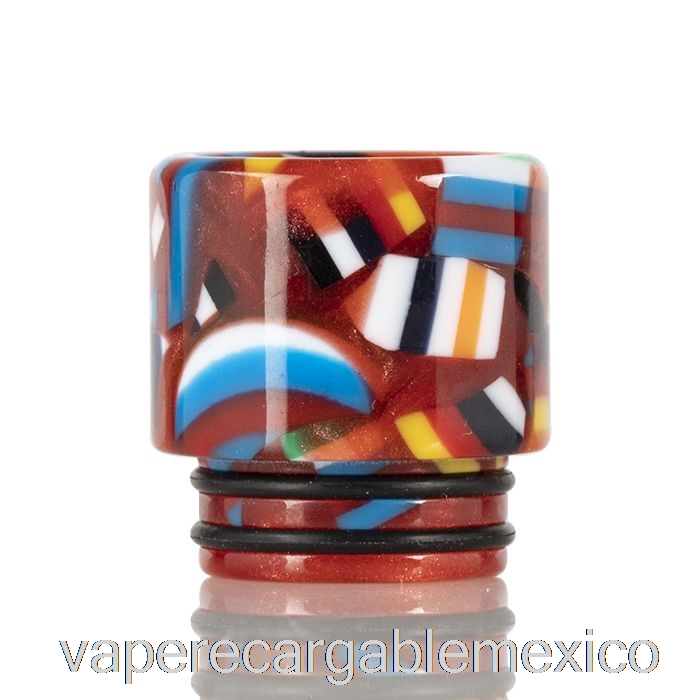 Vape Recargable 810 Mosaico Punta De Goteo Rojo